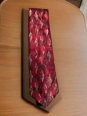Don Loper Men's Beverly Hills Red 58" Necktie USA 100% polyester